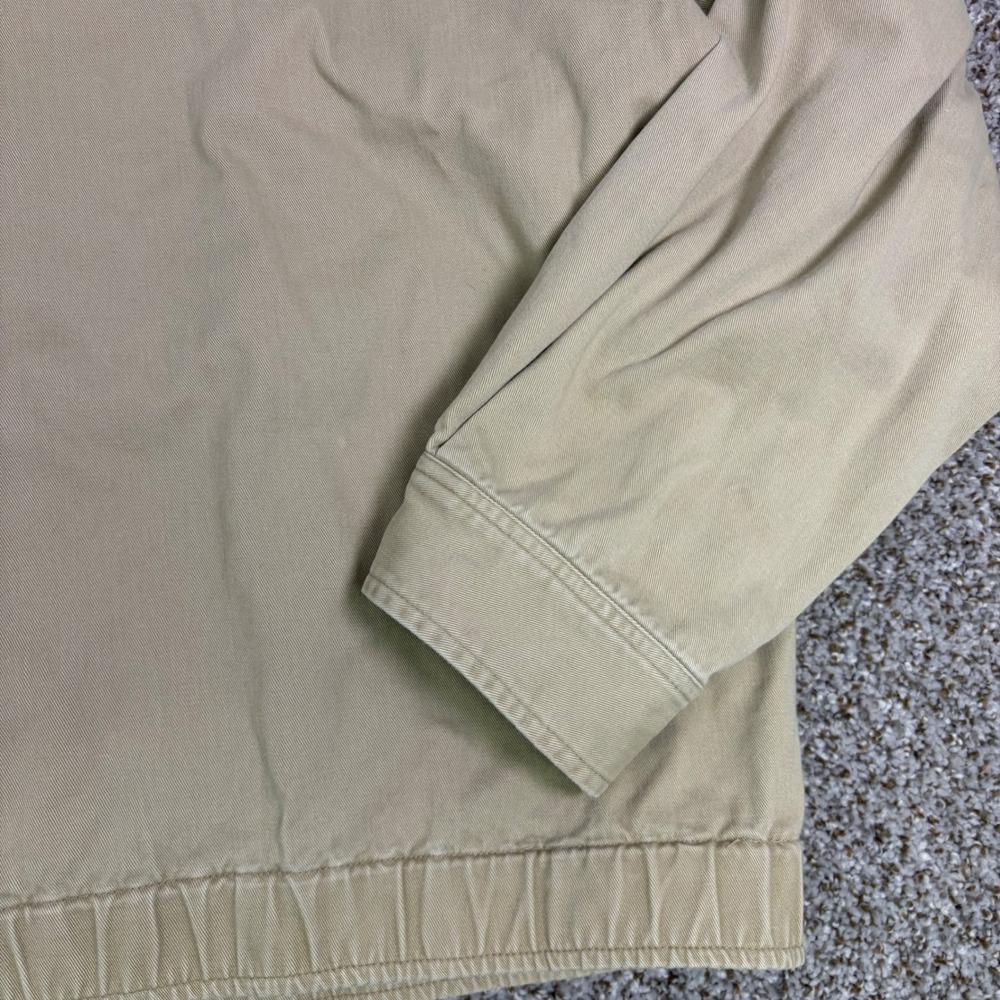 Polo Ralph Lauren Mens XL Harrington Jacket Tan Khaki Plaid Lined Cotton Twill - Picture 10 of 14